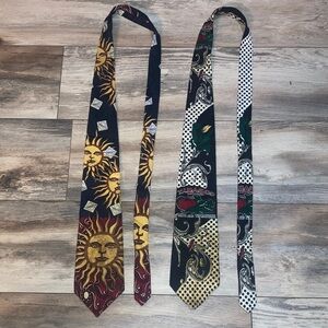 Tabasco MADE IN USA 100% Silk Tie Lot VTG